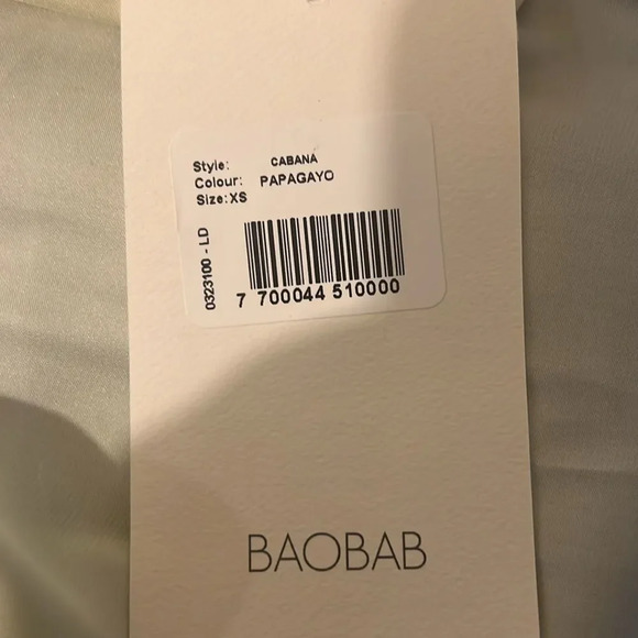 NWT Baobab x Free People Cabana Dress in Papagayo One Shoulder Swim Coverup - XS - Picture 4 of 4